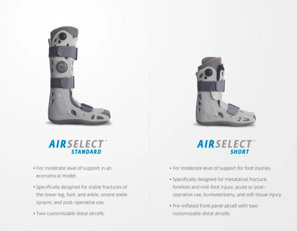 AirSelect Standard Walker Boot - Compare